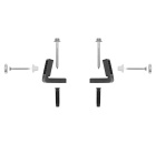 Side fixation kit for toilet bowl to floor