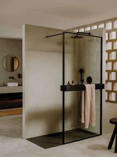 Handsets, Shower Columns, Rain Showers Titanium black Rainsense A5B2250CN0 Roca