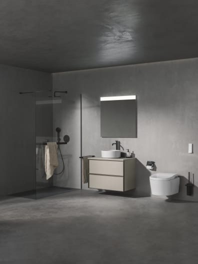 Handsets, Shower Columns, Rain Showers Titanium black Rainsense A5B2250CN0 Roca