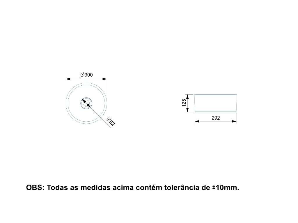 Esquema de cotas