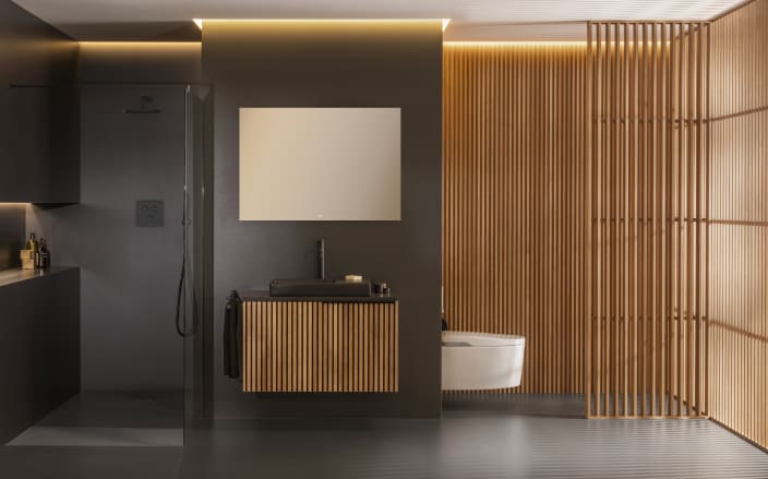 Handsets, Shower Columns, Rain Showers Titanium black Rainsense A5B2250CN0 Roca