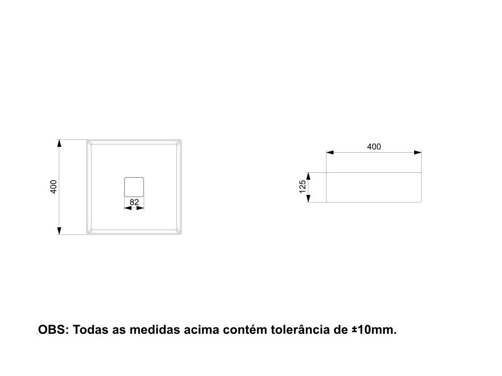 Esquema de cotas