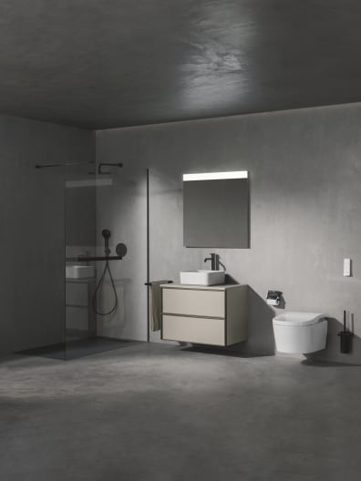 Handsets, Shower Columns, Rain Showers Titanium black Rainsense A5B2250CN0 Roca